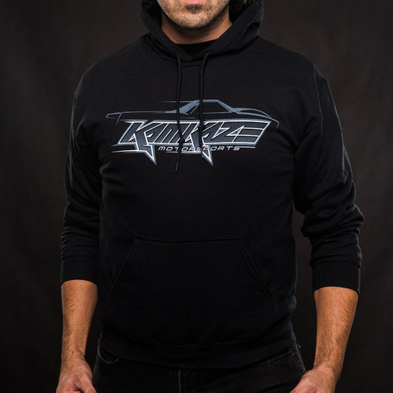 Limited edition kamikaze black on black hot sale embroidered hoodie